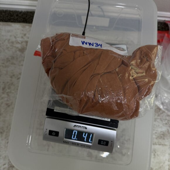 ASTR The Label Blouse Womens XS Ruffle Long Sleeve Button Top Ginger Brown - Picture 10 of 10